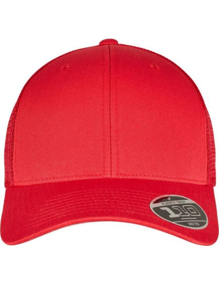 Flexfit 6-Panel-Mesh-Kappe 110M/110BM rot