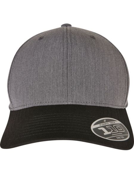 Kappe 6 Panels Trucker Melange Flexfit 6511MM schwarz/grau melange