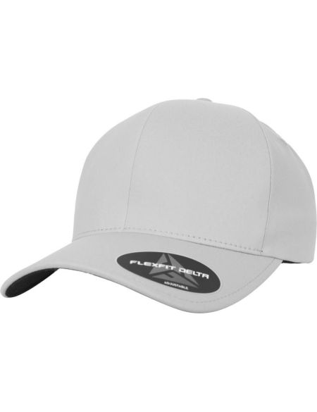 6-Panel-Kappe Delta Flexfit 180A Silber