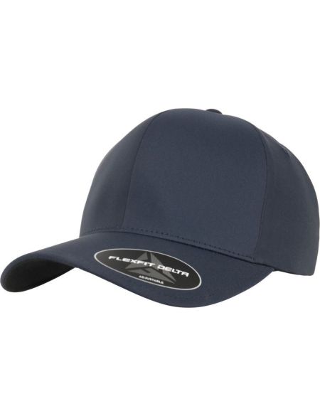 6-Panel-Kappe Delta Flexfit 180A schwarz