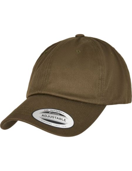 6-Panel-Cap aus Bio-Baumwolle Flexfit 6245OC burnt olive