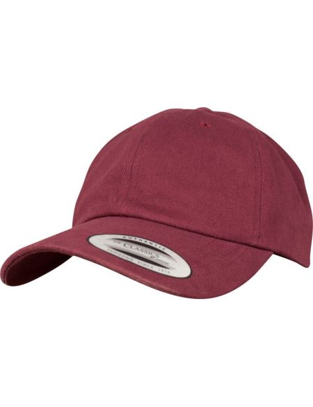 6-Panel-Peached-Flexfit-Kappe 6245PT schwarz