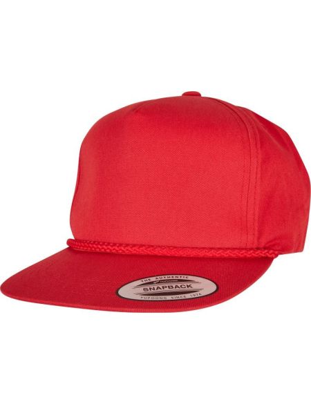 Kappe 5 Panels Popeline Golf Flexfit 6002 rot