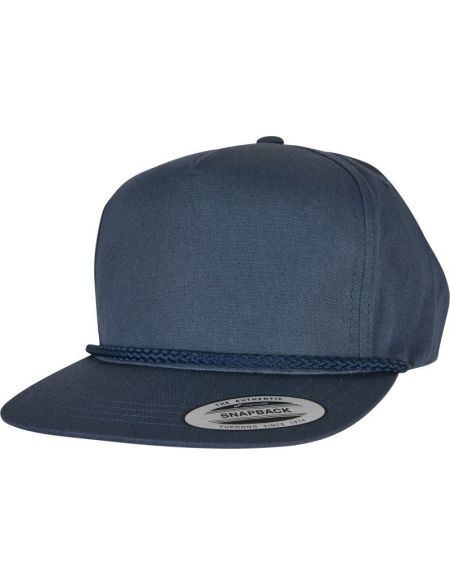 Kappe 5 Panels Popeline Golf Flexfit 6002 schwarz