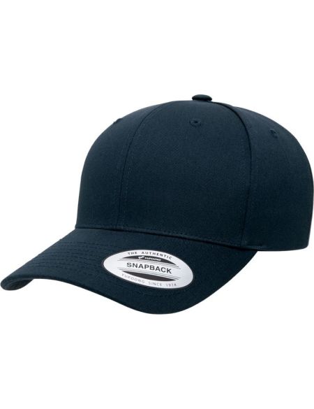 Kappe 6 Panels Snapback Retro Flexfit 6389 schwarz