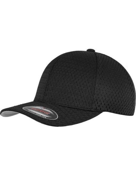 Kappe 6 Panels Athletic Mesh Flexfit 6777 schwarz