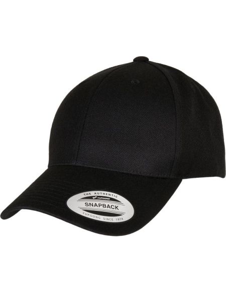 Kappe 6 Panels Snapback Flexfit 6789 schwarz