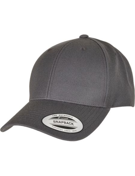 Kappe 6 Panels Snapback Flexfit 6789 dunkelgrau