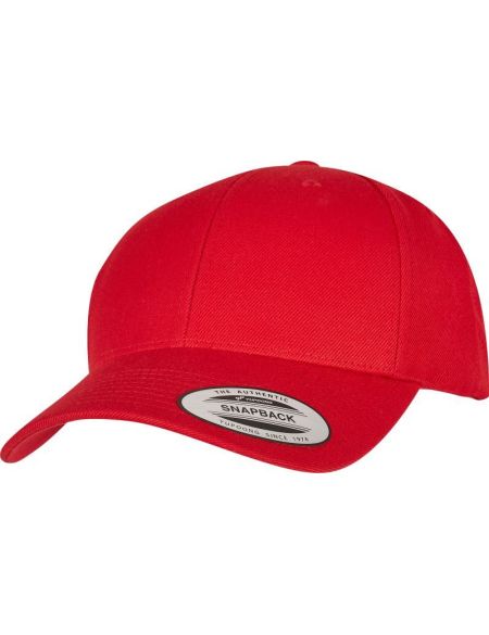 Kappe 6 Panels Snapback Flexfit 6789 rot