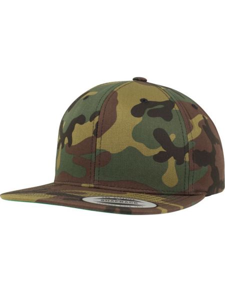 Kappe 6 Panels Snapback Camo Flexfit 6089CF/6089CV/6089TC schwarz camo