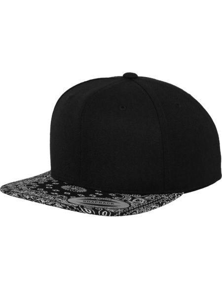 Flexfit 6-Panel-Baseballkappe 6089F/6089BD/6089CB Schwarz/Paisley