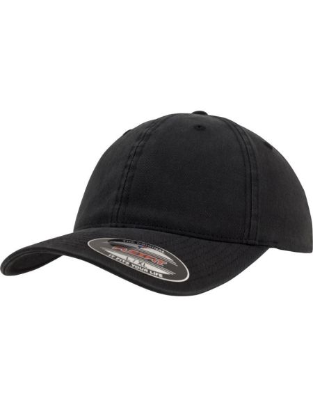 6-Panel-Kappe Dad Hat Flexfit 6997 schwarz
