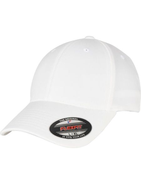 Kappe 6 Panel Alpha Shape Flexfit 6277AS weiß