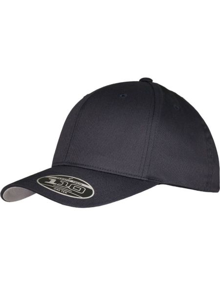 Flexfit 6-Panel-Mütze aus gekämmter Wolle 6277DC schwarz