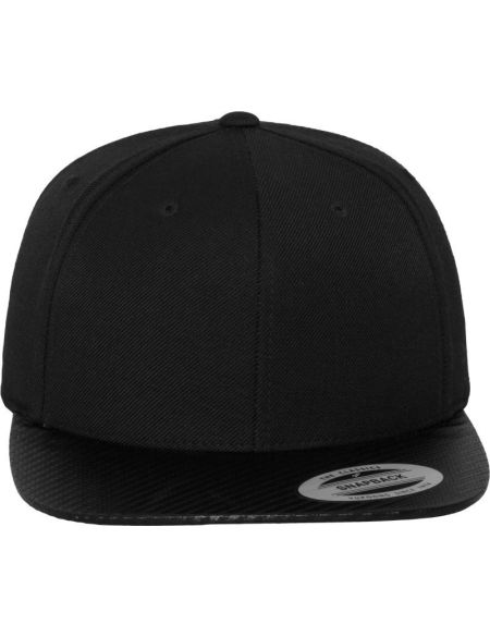 Kappe 6 Panels Snapback Carbon Flexfit 6089CA schwarz/carbon