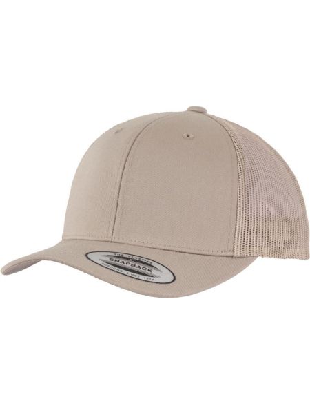 6 Panel Vintage Trucker Flexfit 6606/6606T Khaki-Kappe