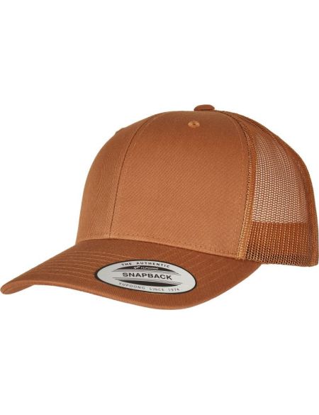 Kappe 6 Panel Vintage Trucker Flexfit 6606/6606T Karamell