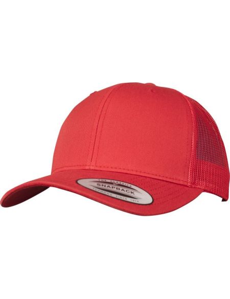 Kappe 6 Panels Vintage Trucker Flexfit 6606/6606T rot