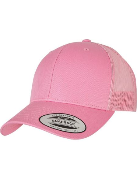 Kappe 6 Panel Vintage Trucker Flexfit 6606/6606T rosa