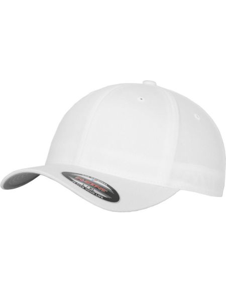 Flexfit 6-Panel-Mütze aus gekämmter Wolle 6277 weiß