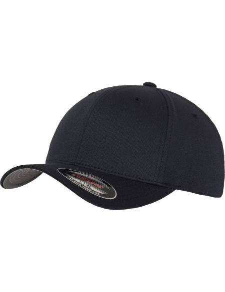 Flexfit 6-Panel-Mütze aus gekämmter Wolle 6277 Dunkelblau