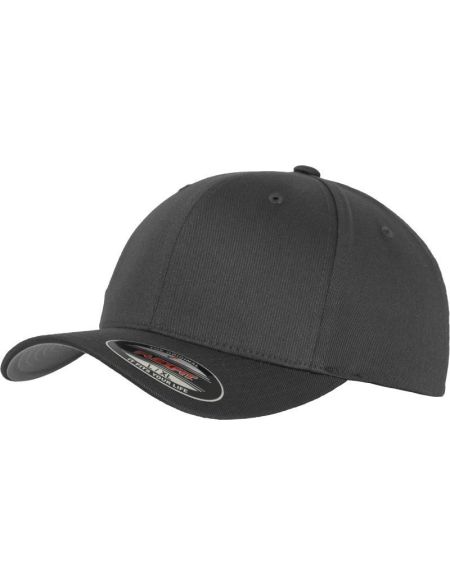Flexfit 6-Panel-Mütze aus gekämmter Wolle 6277 weiß