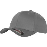 Flexfit 6-Panel-Mütze aus gekämmter Wolle 6277 grau