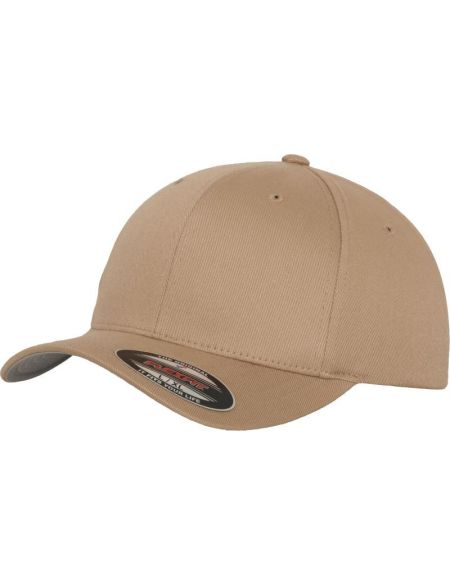 Flexfit 6-Panel-Mütze aus gekämmter Wolle 6277 Khaki