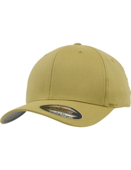 Flexfit 6277 Curry 6-Panel-Mütze aus gekämmter Wolle