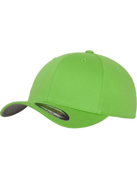 6-Panel-Mütze aus gekämmter Wolle Flexfit 6277 frisches Grün