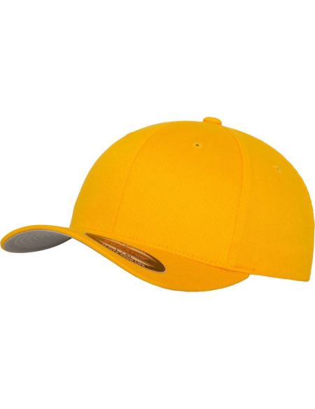 Flexfit 6-Panel-Mütze aus gekämmter Wolle 6277 Gold