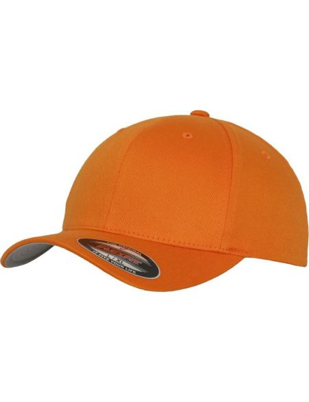 Flexfit 6-Panel-Mütze aus gekämmter Wolle 6277 Orange