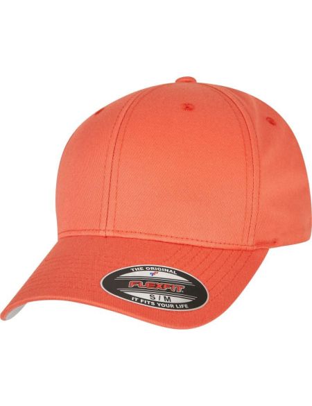 Flexfit 6-Panel-Mütze aus gekämmter Wolle 6277, würziges Orange