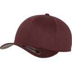 Flexfit 6-Panel-Mütze aus gekämmter Wolle 6277 Kastanienbraun