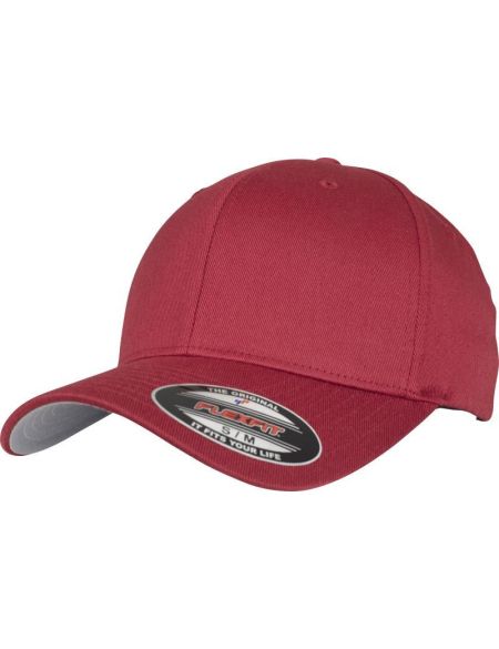 Flexfit 6-Panel-Mütze aus gekämmter Wolle 6277 rosabraun