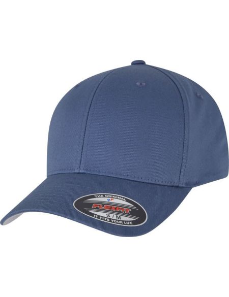 Flexfit 6-Panel-Mütze aus gekämmter Wolle 6277 Chinablau