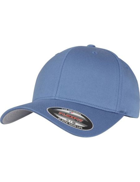Flexfit 6-Panel-Mütze aus gekämmter Wolle 6277 Schieferblau