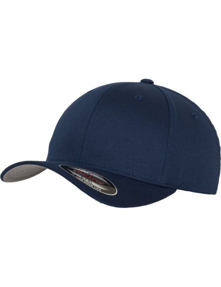 Flexfit 6-Panel-Mütze aus gekämmter Wolle 6277 Marineblau