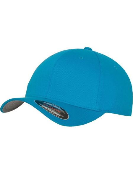 6-Panel-Kappe aus gekämmter Wolle Flexfit 6277 hawaiianischer Ozean