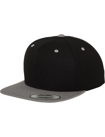 Kappe 6 Panels Snapback Flexfit 6089M schwarz/silber