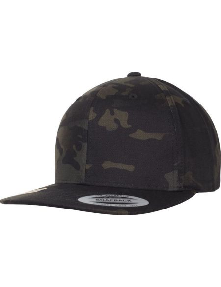 Kappe 6 Panels Snapback Flexfit 6089M Multicam schwarz