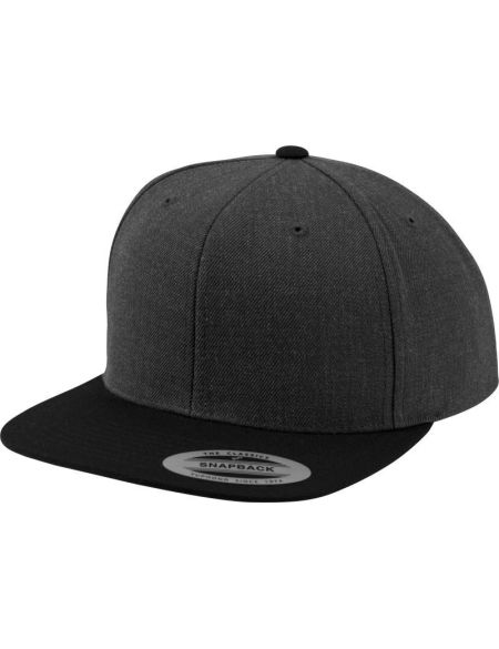 Kappe 6 Panels Snapback Flexfit 6089M anthrazit/schwarz
