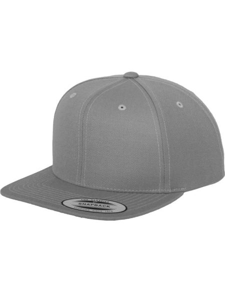 Kappe 6 Panels Snapback Flexfit 6089M Silber