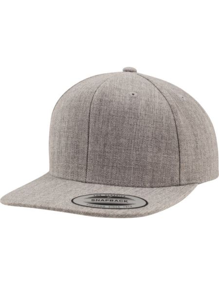 Kappe 6 Panels Snapback Flexfit 6089M grau meliert/grau meliert