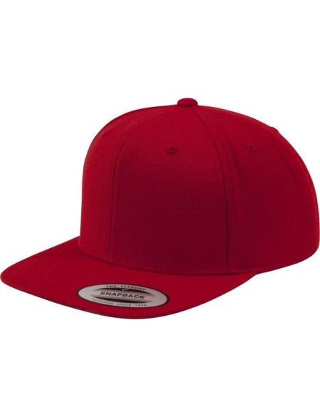 Kappe 6 Panels Snapback Flexfit 6089M rot/rot