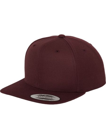 Kappe 6 Panels Snapback Flexfit 6089M kastanienbraun