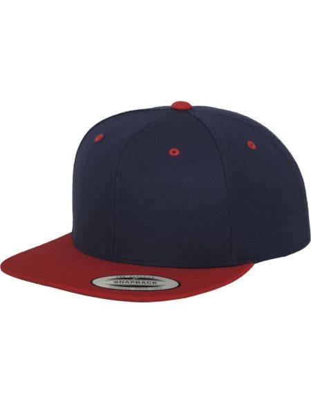 Kappe 6 Panels Snapback Flexfit 6089M marine/rot