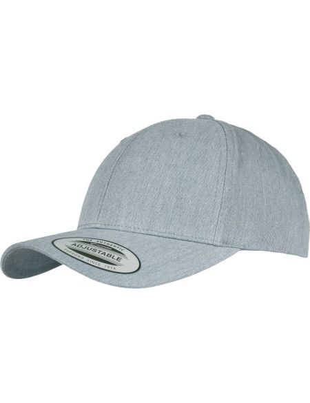 Kappe 6 Panels Snapback Classic Flexfit 7706 grau meliert