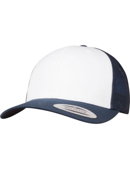 Kappe 6 Panels Trucker Flexfit 6606CF marine/weiß/marine