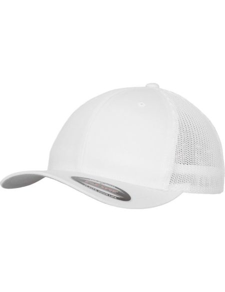 Kappe 6 Panel Trucker Mesh Flexfit 6511 weiß